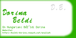 dorina beldi business card